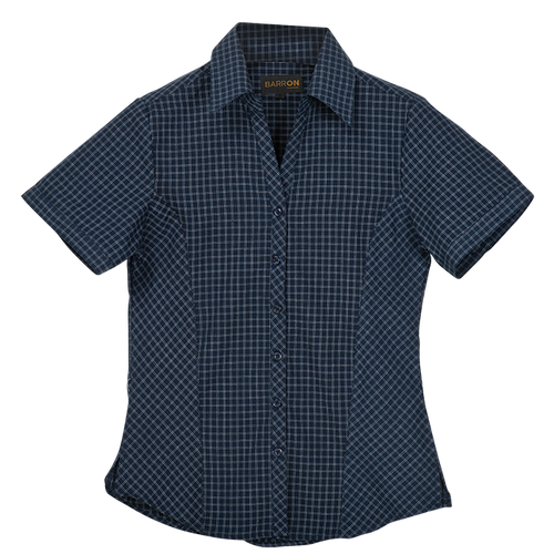 Pioneer Check Blouse Short Sleeve Ladies