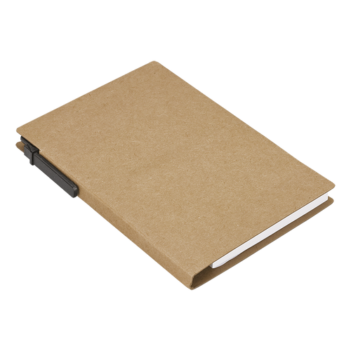 Recycled Notebook with Pen and Flags Recycled Notebook with Pen and Flags