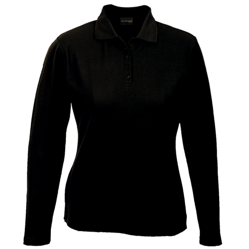 175g Pique Knit Long Sleeve Golfer Ladies