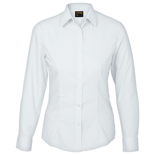 Basic Poly Cotton Blouse Long Sleeve Ladies Basic Poly Cotton Blouse Long Sleeve Ladies