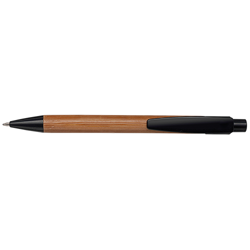 Bamboo Ballpoint Pen with Plastic Trims Bamboo Ballpoint Pen with Plastic Trims
