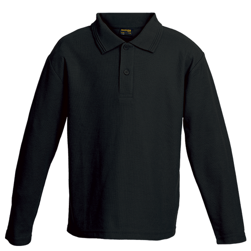 175g Pique Knit Long Sleeve Golfer Kiddies