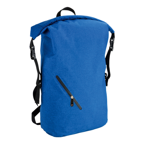 Melange Waterproof Backpack With Diagonal Zip Melange Waterproof Backpack With Diagonal Zip