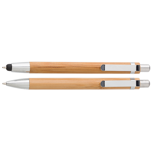 Bamboo Pen and Clutch Pencil Set