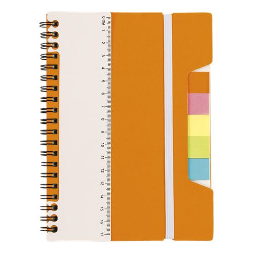 A5 Notebook With Sticky Notes And Ruler