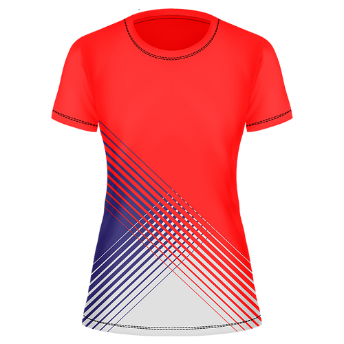 Ladies Crew Neck T-shirt Custom Design Ladies Crew Neck T-shirt Custom Design