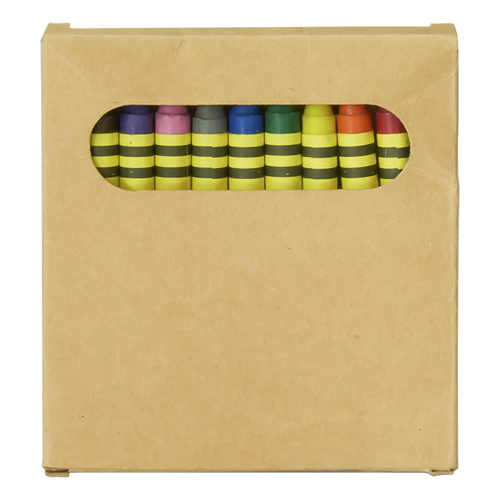 10 Piece Crayon Box Set with Recyclable Kraft Paper Box