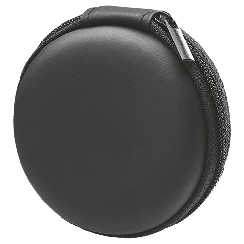 IND Aux Earphone with mic in round PU case