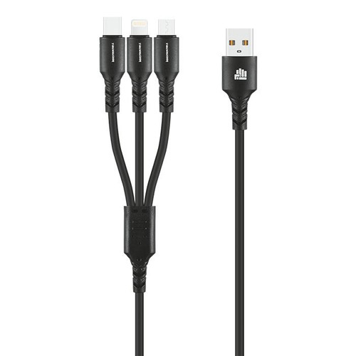 Indestruktible IND 1.2m 3-In-1 Charger Cable Indestruktible IND 1.2m 3-In-1 Charger Cable