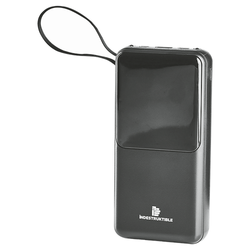 20000mAh power bank with built in cables