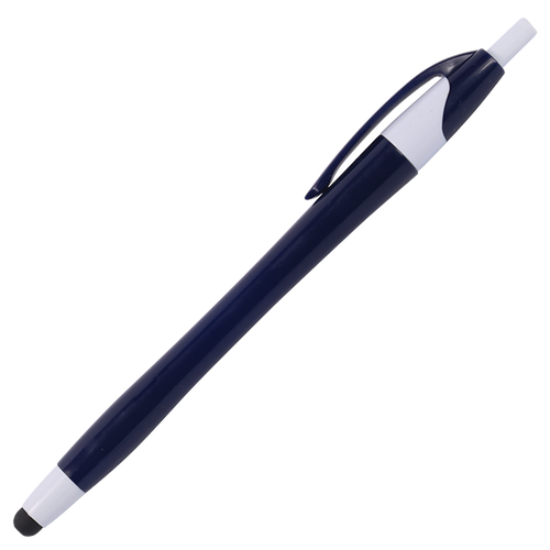 Slim Coloured Barrel Ballpoint Pen with Stylus Slim Coloured Barrel Ballpoint Pen with Stylus