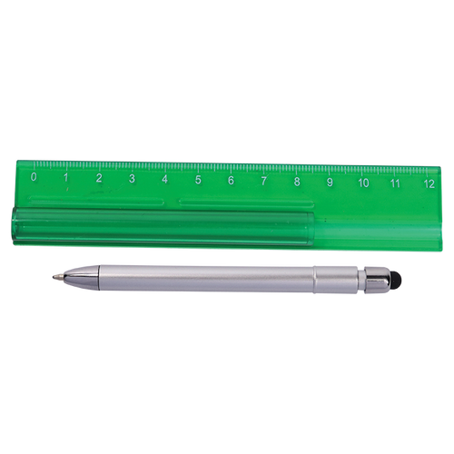 Translucent Ruler with Stylus Pen