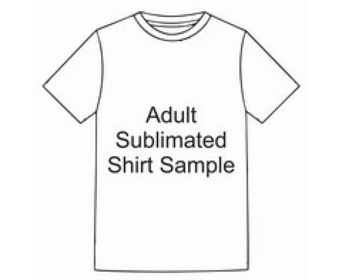 Sample XS Custom Unisex Sublimated T-Shirt by GSR - Samp-SubShirt001-XS