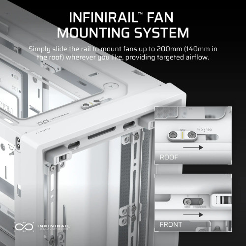 Corsair FRAME 4000D, Midi Tower, PC, White, ATX, EATX, micro ATX, Mini-ITX, Plastic, Steel, Tempered glass, Gaming Corsair FRAME 4000D, Midi Tower, PC, White, ATX, EATX, micro ATX, Mini-ITX, Plastic, Steel, Tempered glass, Gaming