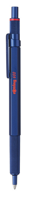 rOtring 600 Ballpoint Pen - Blue Medium Nib Black Ink-RS2114262