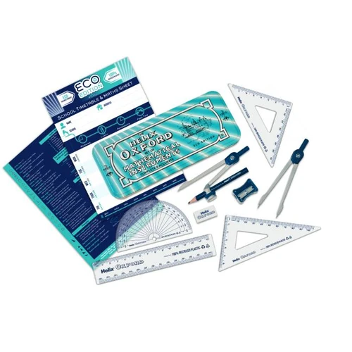 HELIX OXFORD Cyber Eco Math Set - Light Blue-H170564