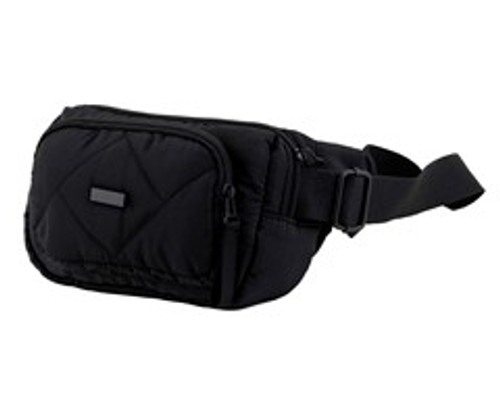 Quilted Double Pocket Moon Bag - GSR -P2710B Quilted Double Pocket Moon Bag - GSR -P2710B