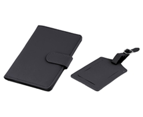 Passport Holder & Luggage Tag Set - GSR -P2775SetB Passport Holder & Luggage Tag Set - GSR -P2775SetB