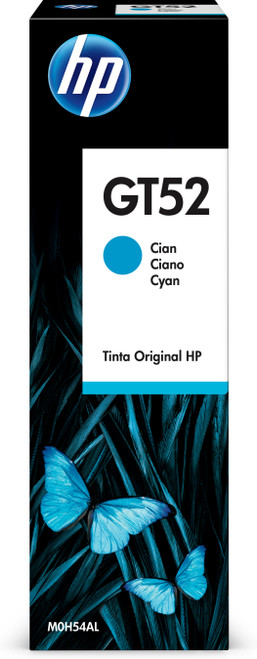 HP GT52 Cyan Original Ink Bottle - TAR - M0H54AE-TAR
