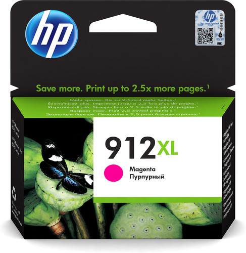HP 912XL High Yield Magenta Original Ink Cartridge - TAR - 3YL82AE-TAR