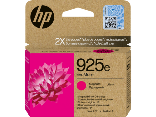 HP 925e EvoMore Magenta Original Ink Cartridge - TAR - 4K0W1PE-TAR