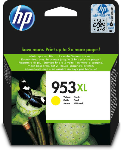 HP 953XL High Yield Yellow Original Ink Cartridge - TAR - F6U18AE-TAR