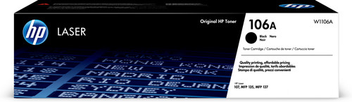 HP #106A Black Original Laser Toner Cartridge - TAR - W1106A-TAR