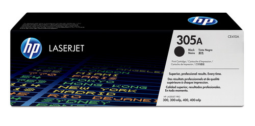 HP 305A Black LaserJet Toner Cartridge for LaserJet Pro 300 and 400 Color Series - TAR - CE410A-TAR