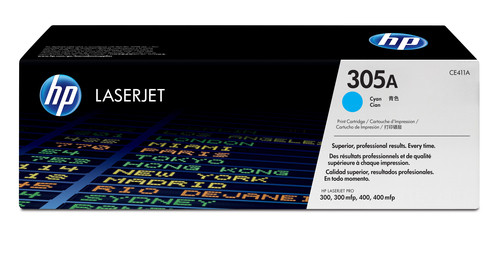 HP 305A Cyan LaserJet Toner Cartridge for LaserJet Pro 300 and 400 Colour Series - TAR - CE411A-TAR
