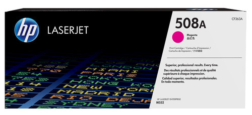 HP 508A Magenta LaserJet Enterprise M552/M553 Toner Cartridge Yield 5000 PGS - TAR - CF363A-TAR