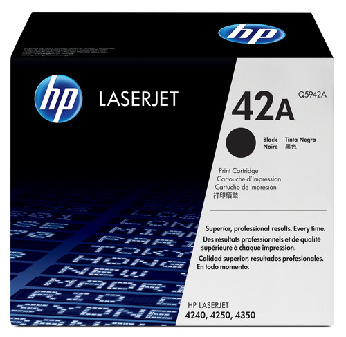 HP 42A LaserJet 4250/4350/4240 Black Print Cartridge Yield 10 000 PGS - TAR - Q5942A-TAR