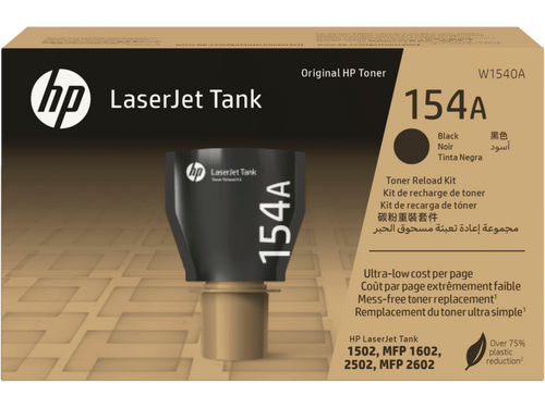 HP # 154A Black Original LaserJet Tank Toner Reload Kit - TAR - W1540A-TAR