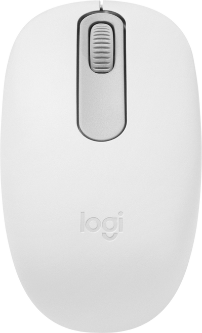 Logitech M196 Bluetooth Mouse - White Silent Bluetooth mouse with noise-reduced buttons and compact design. 1000 DPI tra - TAR - 910-007460-TAR