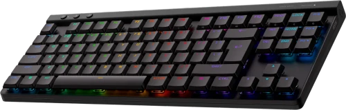 Logitech G 920-012538, Wired & Wireless, USB + RF Wireless + Bluetooth, Mechanical, QWERTY, RGB LED, Black