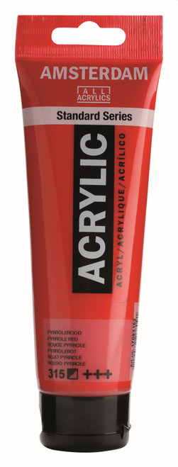 ROYAL TALENS AMSTERDAM Acrylic Colour - 120ml Tube (Pyrrole Red)-RT17093152