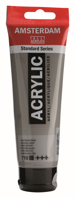 ROYAL TALENS AMSTERDAM Acrylic Colour - 120ml Tube (Neutral Grey)-RT17097102