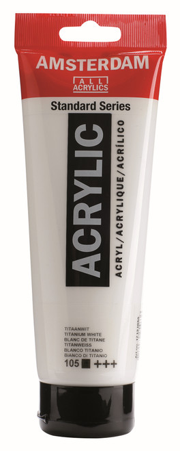 ROYAL TALENS AMSTERDAM Acrylic Colour - 120Ml Tube (Titanium White)-RT17121050