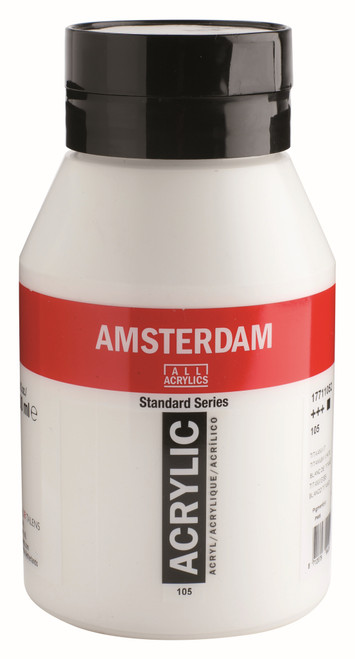 ROYAL TALENS AMSTERDAM Acrylic Colour - 1 Litre (Titanium White)-RT17711052 ROYAL TALENS AMSTERDAM Acrylic Colour - 1 Litre (Titanium White)-RT17711052