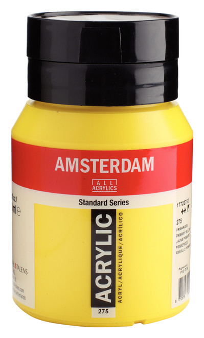 AMSTERDAM Acrylic Tube 500ml Primary Yellow NEW AMSTERDAM Acrylic Tube 500ml Primary Yellow NEW