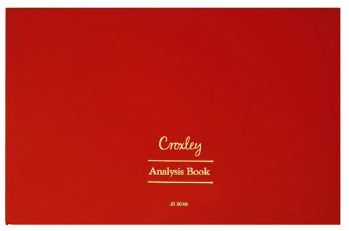 CROXLEY JD9040 Analysis Book 40 Cash Columns On Two Pages Each-ANA9040