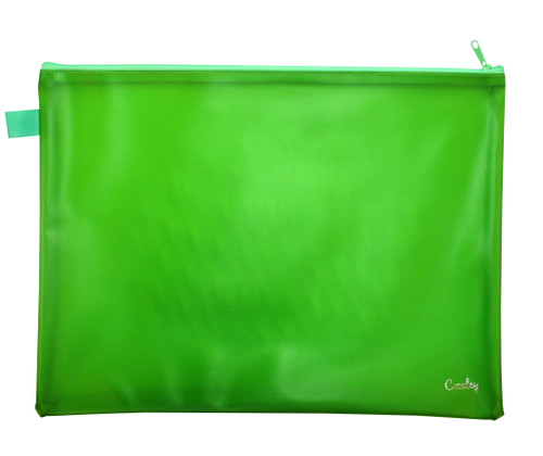CROXLEY CREATE Bright PVC NEON Book Bag (Green)-BAG1506