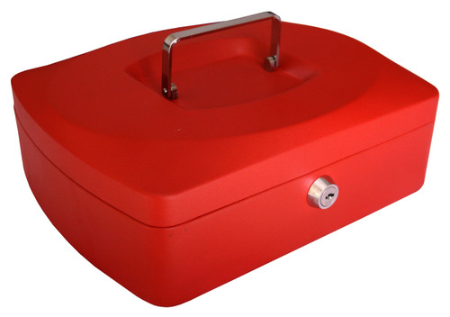 CROXLEY Cash Box - 10 Inch (Red)-CAS1005