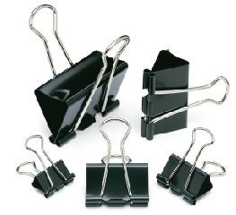 CROXLEY 51mm Fold Back Clip Black Tub 12's-CLI8502