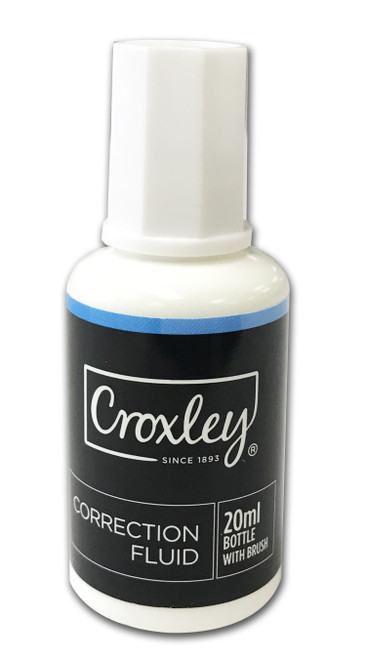 CROXLEY Correction Fluid - 20ml (Box of 12)-COR8020 CROXLEY Correction Fluid - 20ml (Box of 12)-COR8020