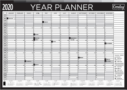 CROXLEY Year Planner With Marker-CXPP01 CROXLEY Year Planner With Marker-CXPP01