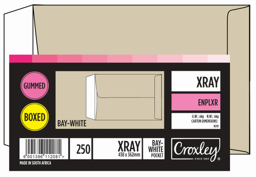 CROXLEY JDLXR  Large X-Ray Envelope - 438 x 362mm (Box of 250)-ENPLXR CROXLEY JDLXR  Large X-Ray Envelope - 438 x 362mm (Box of 250)-ENPLXR