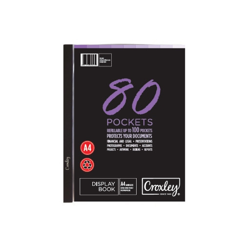 CROXLEY A4 Add-A-Pocket file each-FIL4980