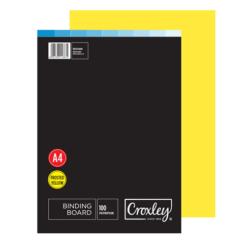 CROXLEY Frosted Sheet (Yellow) (Pack of 100)-FRS154408
