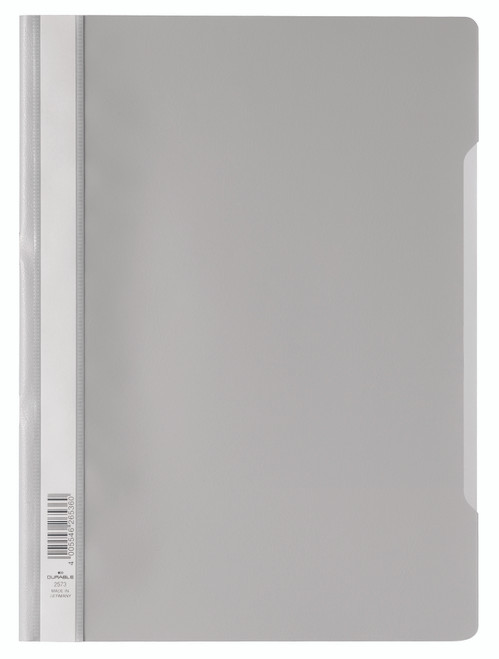 DURABLE A4 PVC Econo Quote Folder - Grey Each DURABLE A4 PVC Econo Quote Folder - Grey Each