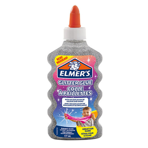ELMERS Liquid Glue - Glitter Silver 177ml-ELM2077255 ELMERS Liquid Glue - Glitter Silver 177ml-ELM2077255